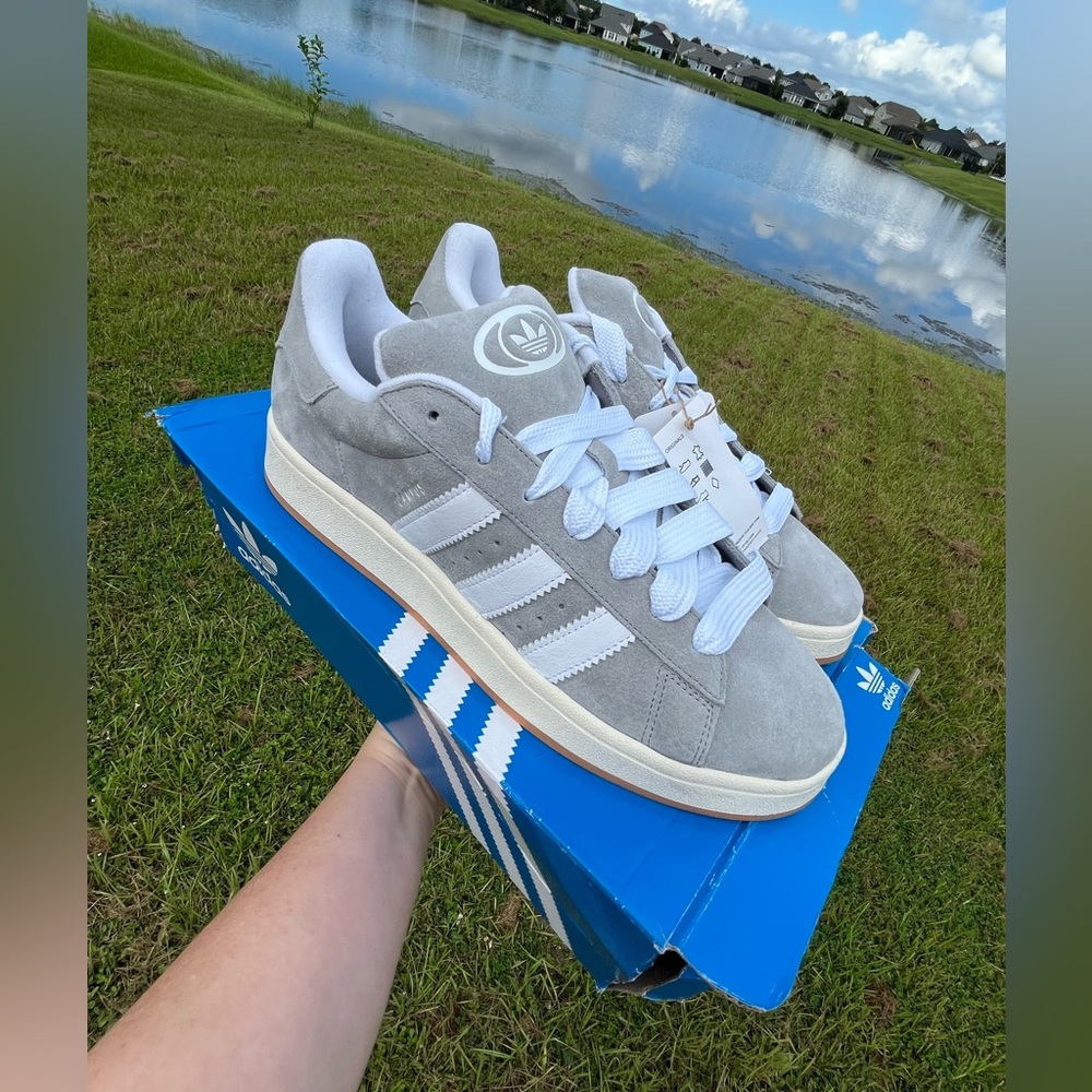 NWT Adidas Gray Mens Campus Sneakers Size 12. Adidas Mens shoe best seller